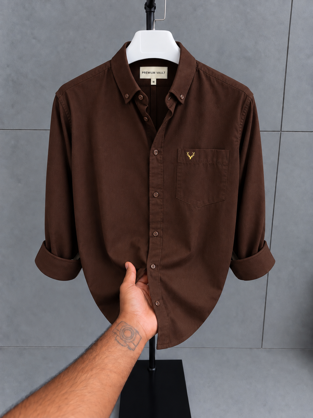 Premium Vault Essential White Oxford Shirt thumbnail 3