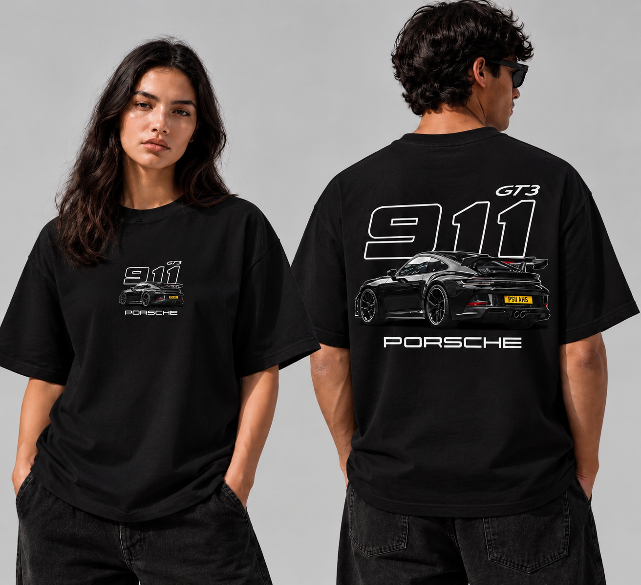 911 GT3 Performance Car Oversized T-Shirt thumbnail 2